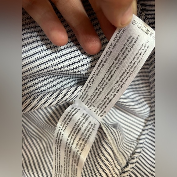 C/MEO collective Revolve one shoulder ruffle mini stripe dress size Small NWT - Picture 8 of 11